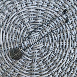 Vintage Erwin Pearl Sterling Silver Disc Necklace